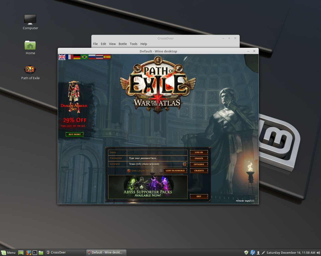 use wine on mac for path of exile